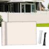 YGLONG Balcony Privacy Screen, 24-Piece, Beige, 3 x 0.9 m view 4