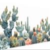 Large Paint by Numbers Kit for Adults, 100 x 200 cm, Succulents, DIY Craft Set with Brushes and Acrylic Paint, Unframed view 1