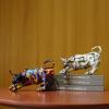 YOYUMI Colorful Wall Street Cow Statue, Resin Home Decor with US Dollar view 4