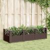 LLEZKBR Home & Garden Garden Planter with Stakes, Brown, 123.5 x 43.5 x 43.5 cm, PP view 1