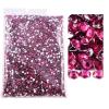 LYHYDMA Resin Flatback Rhinestones, Silver Back, Non-Hotfix, Bulk Pack, 18 Dk Rose, 4 mm SS16, 25,000 Pieces view 1