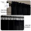 GAIFNAG Sheer Striped Curtain, 160 x 260 cm, Black view 4