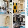 Mobile Library Ladder Rail Hardware Kit, Black Steel (Ladder Not Included) view 4