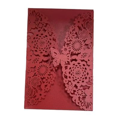 HESHUYAN Wedding Invitations, 10-Pack, Red