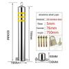 JDSHFEN Stainless Steel Parking Barrier Posts, 2-Pack view 3