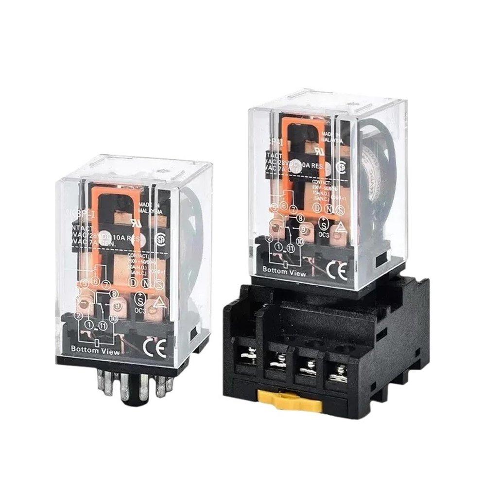 MK3P-I Mini Electromagnetic Relay, DC24V, 11-Pin, 5-Pack