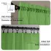 Sheer Curtain 190 x 230 cm, Linen Look, Soft Green view 3