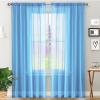 GAIFNAG Sheer Curtain with Grommets, 180 x 270 cm, Sky Blue view 1