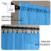GAIFNAG Sheer Curtain with Grommets, 180 x 270 cm, Sky Blue view 3