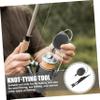 HONMEET Stainless Steel Fishing Line Knot Tool with Keychain view 4