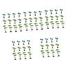 SEWACC 60-Piece Dollhouse Miniature Artificial Palm Trees, Plastic view 1