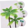 SEWACC 60-Piece Dollhouse Miniature Artificial Palm Trees, Plastic view 2