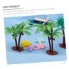 SEWACC 60-Piece Dollhouse Miniature Artificial Palm Trees, Plastic view 3