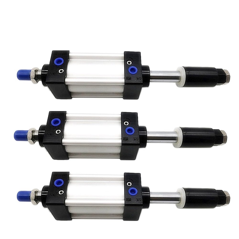 SUJ Pneumatic Cylinder, 80 mm Bore, Double-Acting, 0–300 mm Adjustable Stroke, 1 pc (Stroke 175–50)