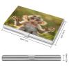 LYDSKGEQ Business Card Holder for Women and Men, Monkey with Open Eyes view 2