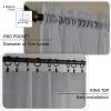 GAIFNAG Sheer Curtain Panel 70 x 180 cm, Light Gray, Linen Look view 2