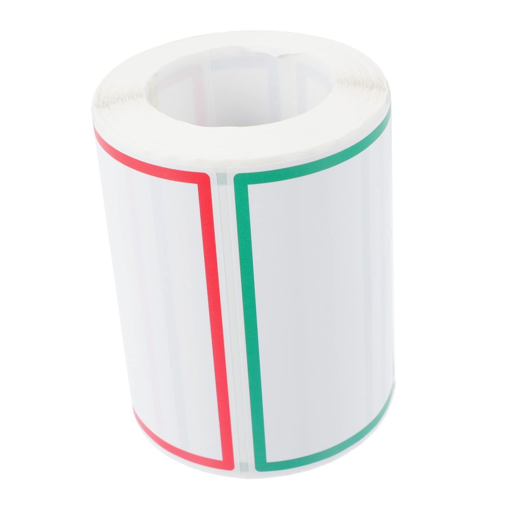 TOGEVAL White Name Tag Stickers, Self-Adhesive and Easy to Peel Off, for School and Camp