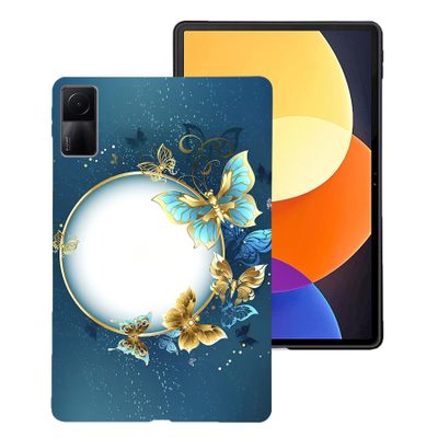 DayQiQiPu Case for Xiaomi Redmi Pad 10.61-inch 2022, Model 22081283G, Full Moon Butterfly