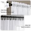 GAIFNAG Sheer Voile Curtain with Grommets, 70 x 190 cm, White view 2