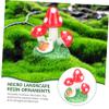 BCOATH Mini Mushroom Statues, 5-Piece Resin Set view 4