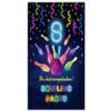 JuNa-Experten 6 Bowling Invitations for an 8th Birthday, Blue Party Bags, Envelopes, Stickers, Notepads & Battleship view 3