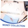 CAXUSD Transparent Banknote Sleeves, 100-Pack, Plastic view 4
