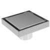 KITANDOVE Shower Drain Cover, Square Removable Floor Drain for Bathroom and Shower view 1