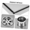 KITANDOVE Shower Drain Cover, Square Removable Floor Drain for Bathroom and Shower view 3