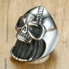 Gothic Skull Ring Bottle Opener, Punk Biker Jewelry for Men view 2