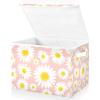 Yopersonalizes 42-Inch Daisy Storage Cube with Lid and Handles view 2