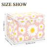Yopersonalizes 42-Inch Daisy Storage Cube with Lid and Handles view 3