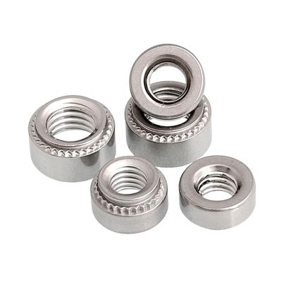 10-Pc. M2–M8 304/A2 Stainless Steel CLS Press-Fit Rivet Nuts, 0.8–3.2 mm Sheet