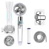 WENH Turbo Fan Handheld Showerhead, Water-Saving, High-Pressure, Red view 2