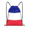 WURTON Lightweight French Flag Drawstring Backpack, Black, M view 1
