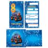 JuNa-Experten 8th Birthday Invitations for Boys, Monster Truck, 12-Piece Set view 2