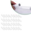 Qcwwy Greenhouse Clips, 32-Piece Reusable PVC Clamps for Greenhouse Film, Shade Cloth, Waterproof Fabric, White view 4