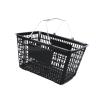 Handheld Shopping Basket with Handles, Reusable, Sturdy, Black view 1