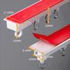 Ultra-Thin Aluminum Ceiling Curtain Track, Single-Track Set, Black, 3.2 m (10.5 ft) view 3