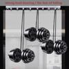 Ultra-Thin Aluminum Ceiling Curtain Track, Single-Track Set, Black, 3.2 m (10.5 ft) view 4