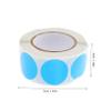 Round Blue Paper Label Stickers, 1 Roll, 500 Pieces view 2