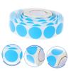 Round Blue Paper Label Stickers, 1 Roll, 500 Pieces view 3
