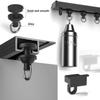 Self-Adhesive Ceiling and Wall Curtain Track, Aluminum, Single Track, Black, 5.3 m (17.4 ft) view 4