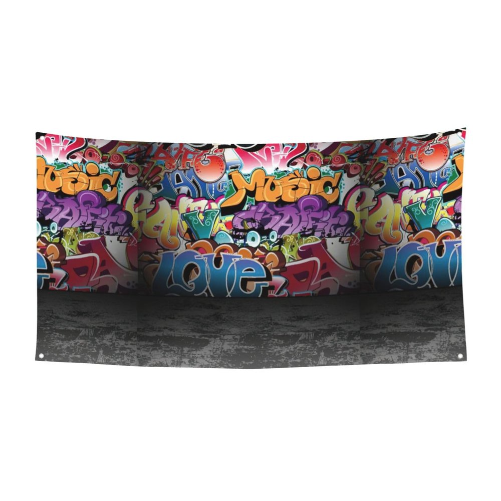 Graffiti Hip Hop Printed Party Decoration Banner