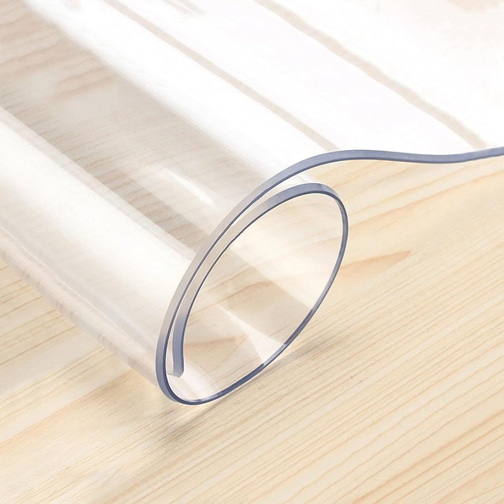 Transparent PVC Chair Mat for Hard Floors, 2 mm, 100 x 100 cm