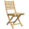 Brokky Set of 6 Folding Bamboo Garden Chairs, 43 x 54 x 88 cm view 3