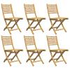 Brokky Set of 6 Folding Bamboo Garden Chairs, 43 x 54 x 88 cm view 4