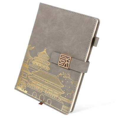 HONMEET Vintage Faux Leather Notebook with Closure and Planner