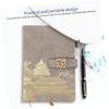 HONMEET Vintage Faux Leather Notebook with Closure and Planner view 3