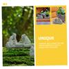 CIYODO Chinese Elder Figurines in Sandstone, Zen Style, 2-Piece Set view 3