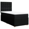 vidaXL Box Spring Bed with Mattress Black 80x200 cm Fabric view 1